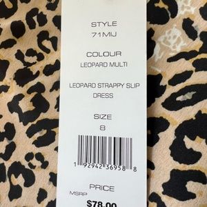 Leopard Strappy Slip Dress